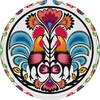 Капачка ф 66 Folk - 10 бр. ['капачки', ' капачка', ' капачка за буркани', ' цветна капачка за буркани', ' цветна капачка']