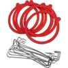 КОМПЛЕКТ: СКОБИ+УПЛЪТНЕНИЯ WECK FI110MM -10 БР - 3 