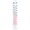 Универсален бял термометър (-40°C до +50°C) 40 см ['термометър', ' универсален термометър', ' пластмасов термометър', ' термометър с четлива скала', ' термометър с двойна скала', ' термометър за помещения с висока влажност']