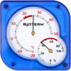 Вътрешен биметален термометър с хигрометър (-20 до +50°C), син - 8 