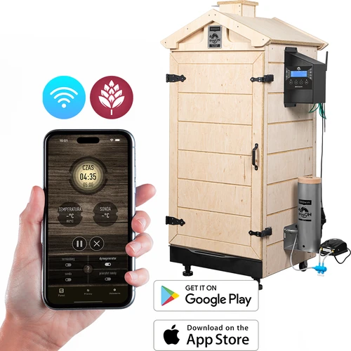 Безрамкова пушилня dragON PLYWOOD NATURE с Wi-Fi контролер, 200 л