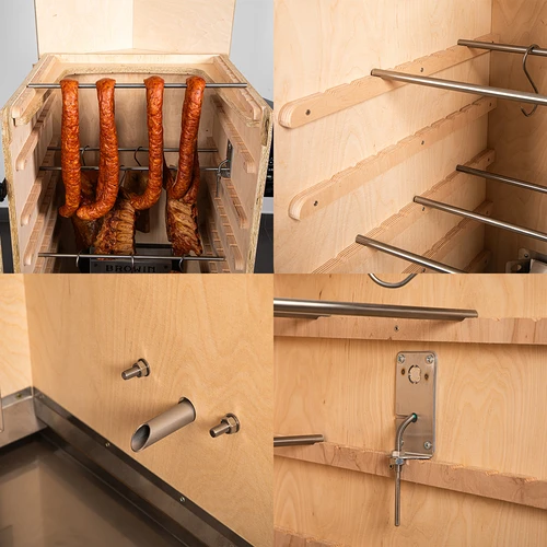 Безрамкова пушилня dragON PLYWOOD NATURE с Wi-Fi контролер, 200 л - 5
