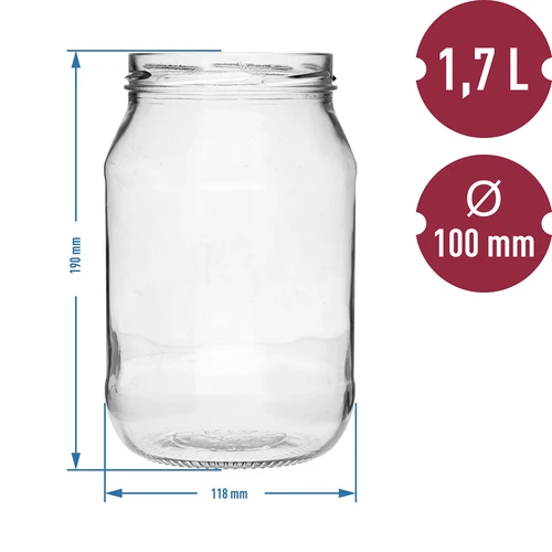 Буркан TO 1,7 L ф 100 - 6 бр. - 5