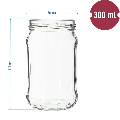 Буркан TO 300 ml fi 66 - пакет 12 бр. - 7