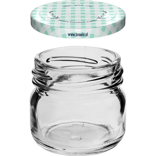 Бурканче twist-off 30 ml с цветна капачка фи 43 - 10 бр. - 3