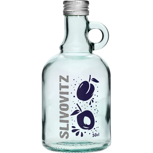 Бутилка 500 мл с винтова капачка и двуцветен печат Slivovitz - 4 бр. - 3