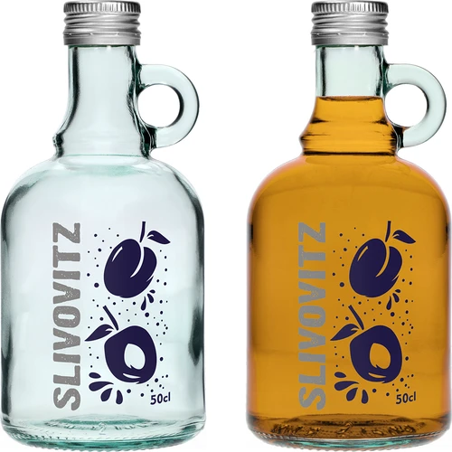 Бутилка 500 мл с винтова капачка и двуцветен печат Slivovitz - 4 бр. - 4