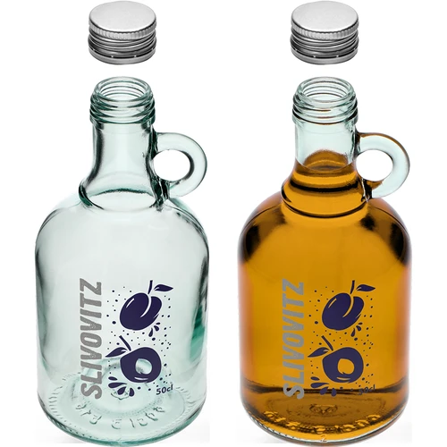Бутилка 500 мл с винтова капачка и двуцветен печат Slivovitz - 4 бр. - 5