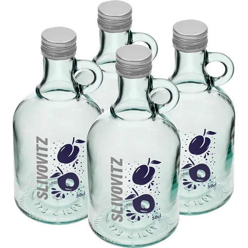 Бутилка 500 мл с винтова капачка и двуцветен печат Slivovitz - 4 бр. - 2