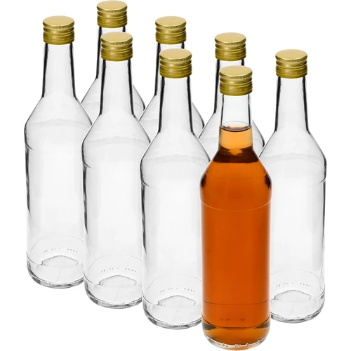 Бутилка 500 ml за водка, права, с винтови капачки - 8 бр. - 2