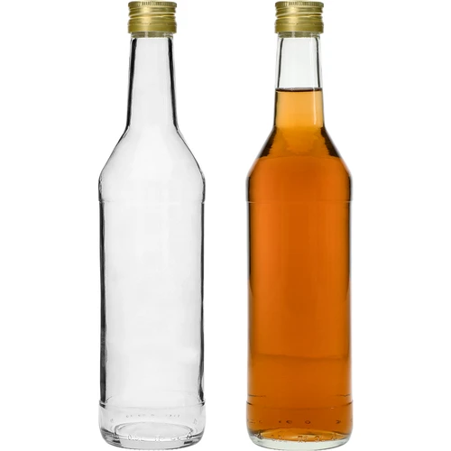 Бутилка 500 ml за водка, права, с винтови капачки - 8 бр. - 6