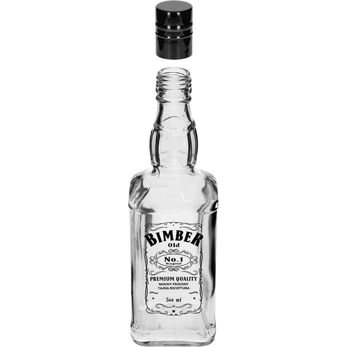 Бутилка Daniels 500 мл с капачка, надпис „Bimber OLD“, 1 бр. - 2