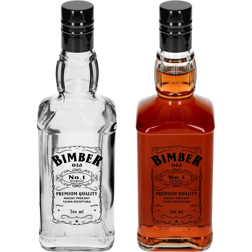 Бутилка Daniels 500 мл с капачка, надпис „Bimber OLD“, 1 бр. - 3