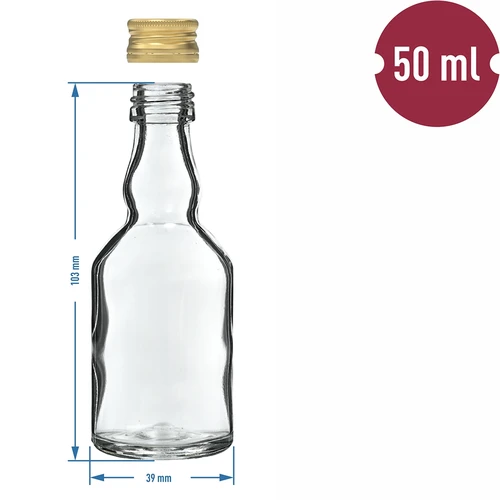Бутилка Maluch 50 мл с винтова капачка - 10 бр. - 6