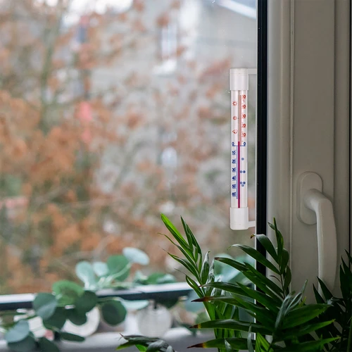 Бял външен термометър (-50°C до +50°C) 18 см - 7