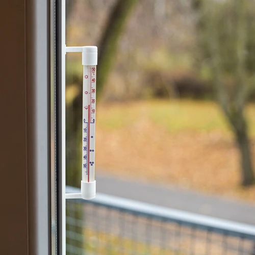 Бял външен термометър (-50°C до +50°C) 22 см - 6
