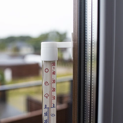 Бял външен термометър (-60°C до +50°C) 23 см - 3