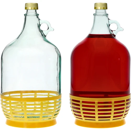 Дамаджана Dama 5 L с капачка и пластмасова кошница - 3