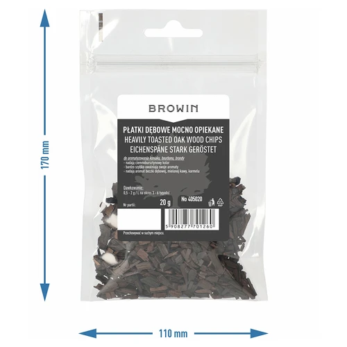 Дъбови люспи, силно препечени, 20 g - 7