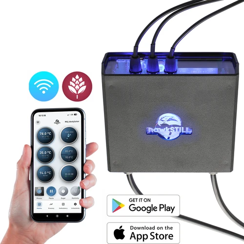 Дестилационен термометър hawkSTILL Wi-Fi с функция за включване и изключване на нагревателя