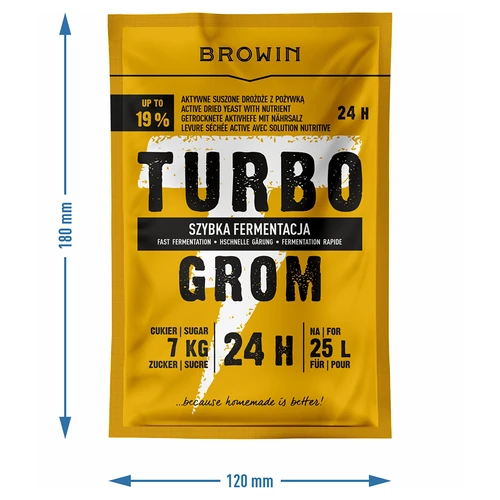 Дестилерски дрожди Turbo Grom 24h - 4