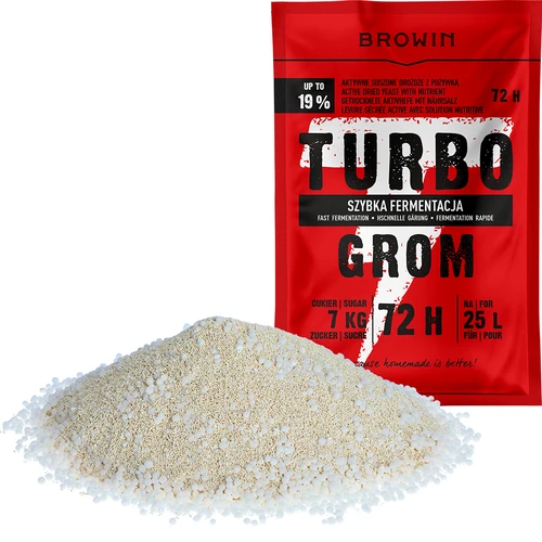 Дестилерски турбо дрожди Turbo Grom 72 ч - 3