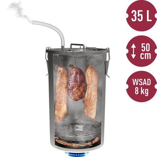 Домашна пушилня в тенджера, 35 L, за газов котлон - 6