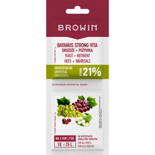 Дрожди Bayanus + подхранка - Универсални - 21%, 17 g