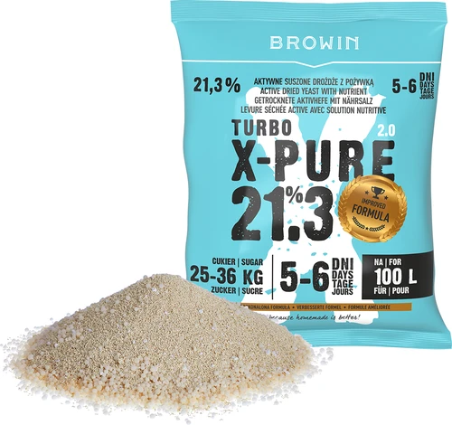 Дрожди Turbo X-Pure 21,3%, 100 L - 3