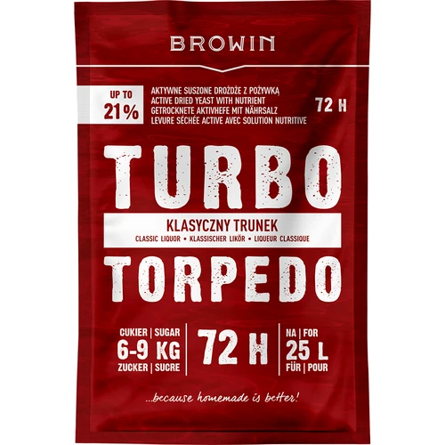 Дрожди за дестилация Turbo Torpedo 72 ч 21% - 120 г