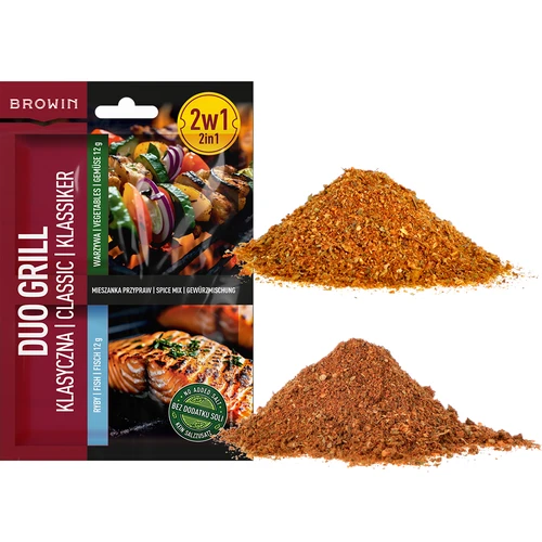 Duo Grill Класическа за риба и зеленчуци - смес от подправки 2 в 1, 2 x 12 g - 3