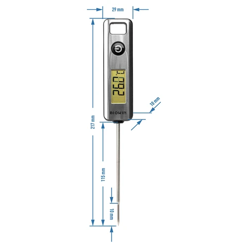Електронен кухненски термометър, LCD (-50°C до +200°C) - 4