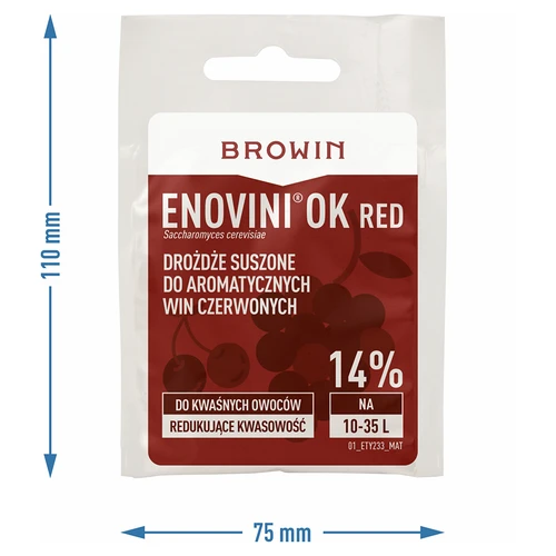Enovini® OK RED - винени дрожди понижаващи киселинността 7 g - 4