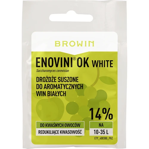 Enovini® OK WHITE - винени дрожди, понижаващи киселинността 7 г