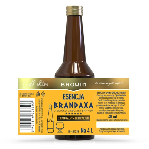 Есенция Brandaxa с вкус на гръцко бренди, 40 мл - 4