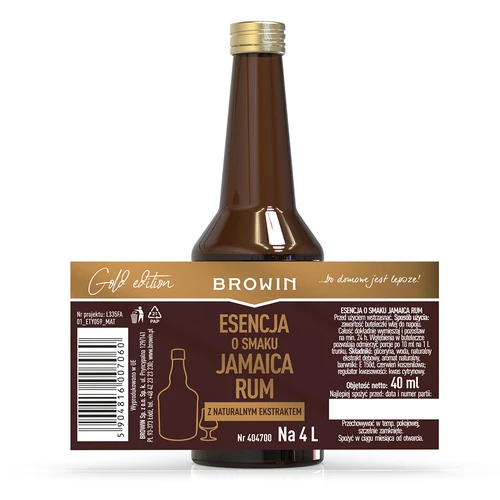 Есенция Gold с вкус Jamaica Rum за 4 л, 40 мл - 5