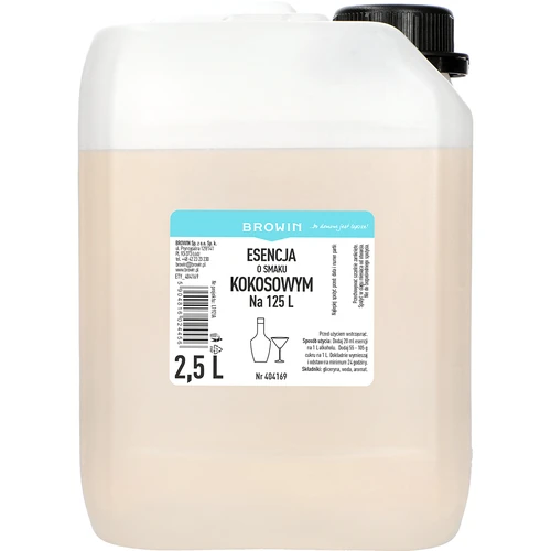 Есенция с кокосов вкус, 2,5L, за 125L готова напитка