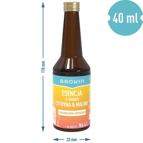 Есенция с лимоново-малинов вкус - 40 ml, за 4 L - 7