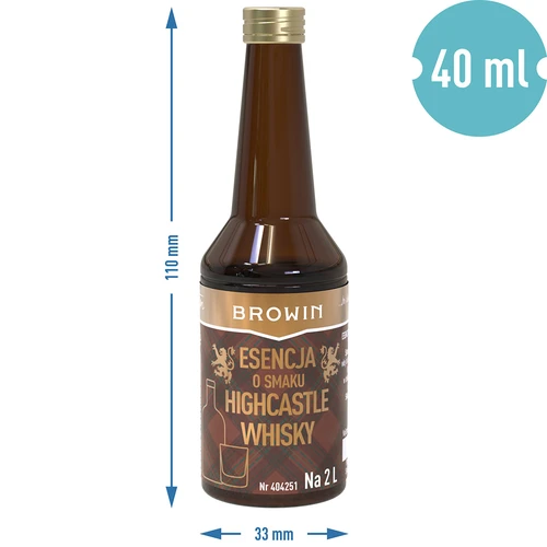 Есенция с вкус на Highcastle Whisky за 2 л - 40 мл - 7