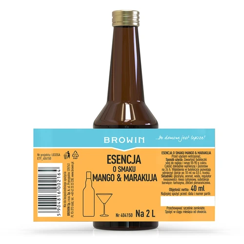Есенция с вкус на манго и маракуя за 2 L - 40 ml - 5