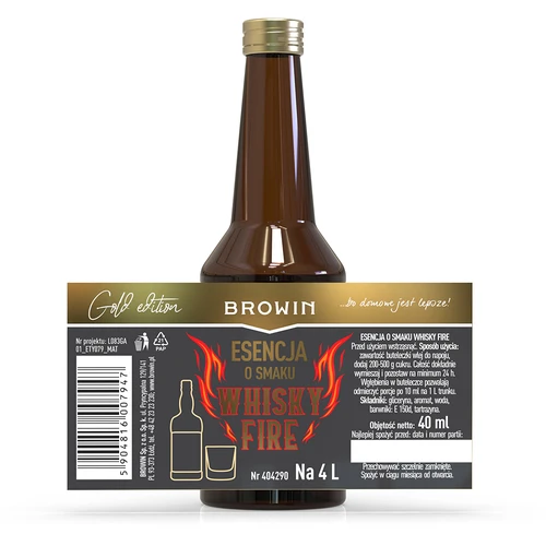 Есенция с вкус Whisky Fire за 4 л, 40 мл - 4