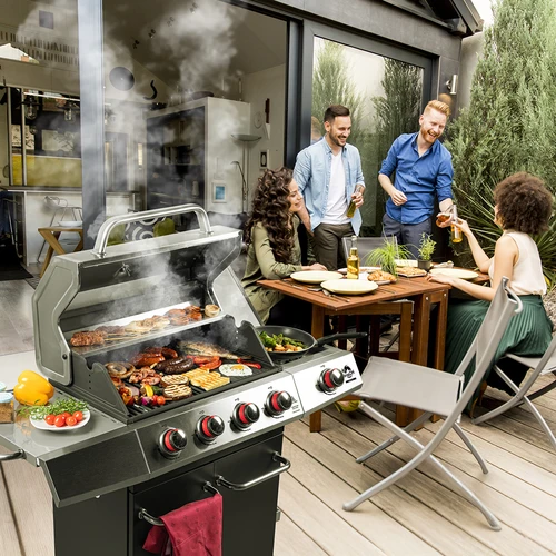 Газов грил dragON BBQ101, 11,7 kW, черно-сребрист - 3