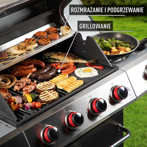 Газов грил dragON BBQ101, 11,7 kW, черно-сребрист - 6