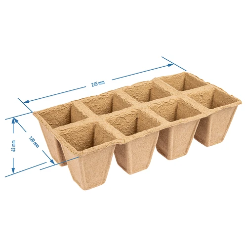 Хартиени саксии 6 x 6 x 6, комплект 5 бр. - 4