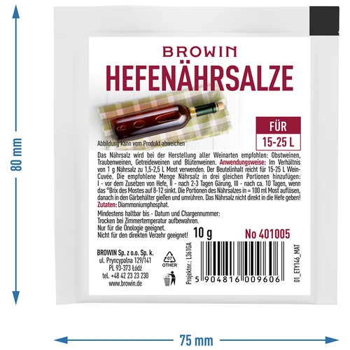 Хранителна сол за дрожди 10 g - 2