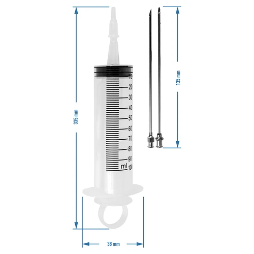 Инжектор 100 ml + 2 игли - 10