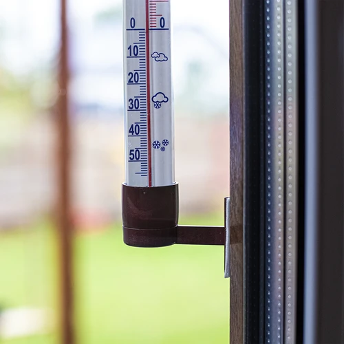 Кафяв външен термометър (-60°C до +50°C) 23 см - 4