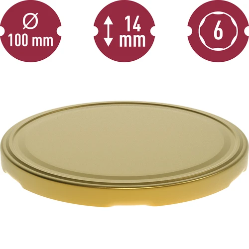 Капачки Ф 100 златни - 10 бр. - 3