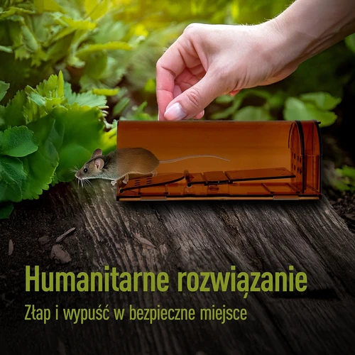 Капан за мишки – живоловка, прозрачна, 2 бр. - 7