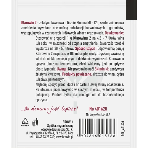 Klarowin 2 - избистрител - 2
